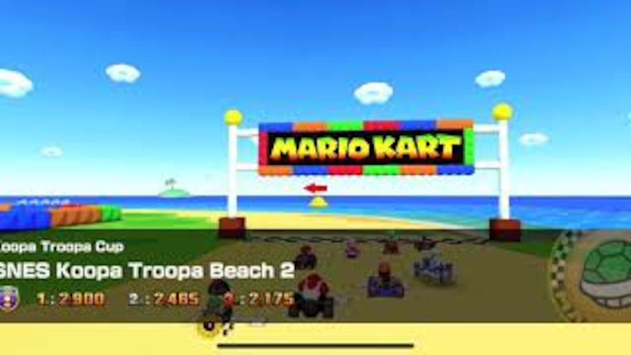 Mario Kart Tour - SNES Koopa Troopa Beach 2 Gameplay