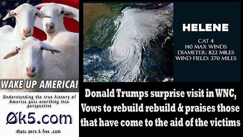 Donald Trumps surprise visit in WNC on 10/21/24, talking about the devastation, rebuilding & praising ...