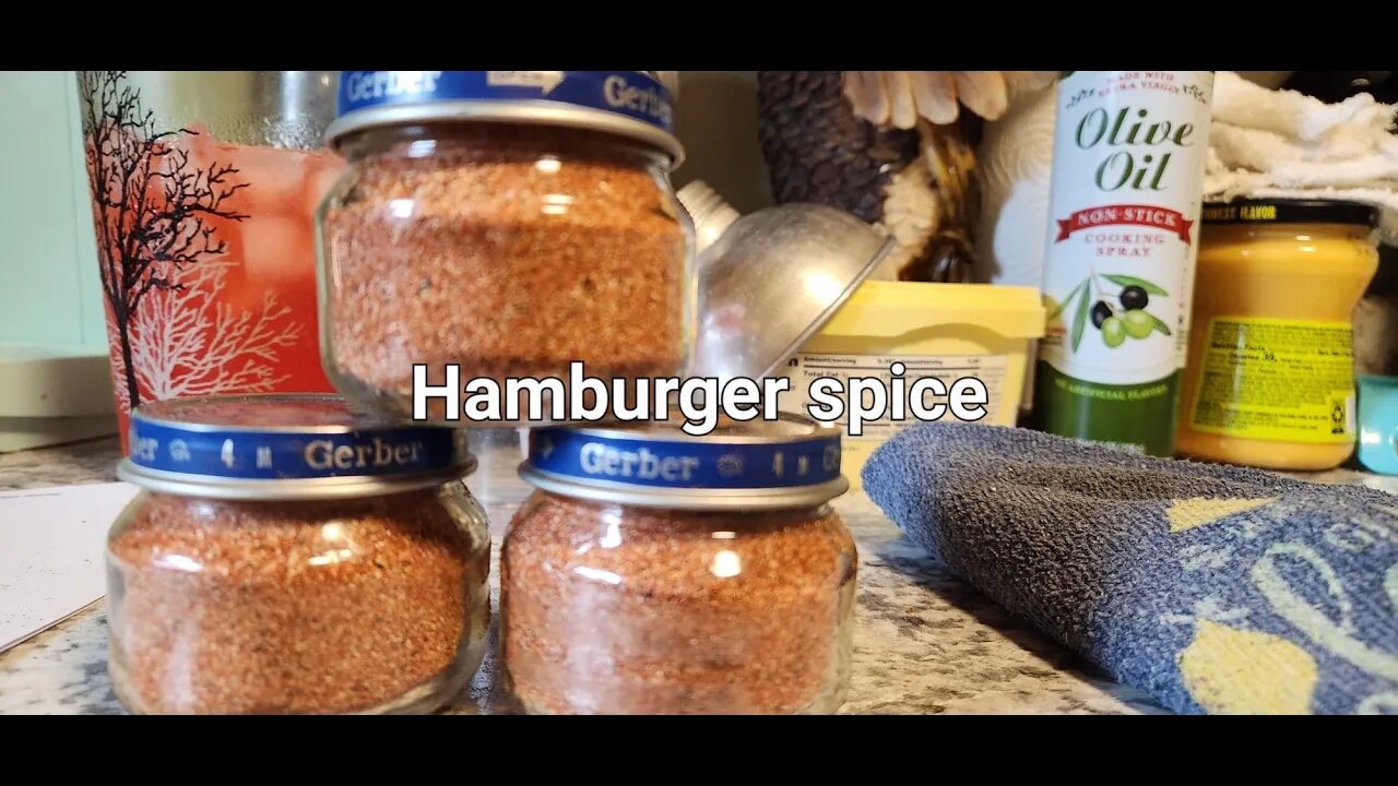 Hamburger spice #spices #hamburgers