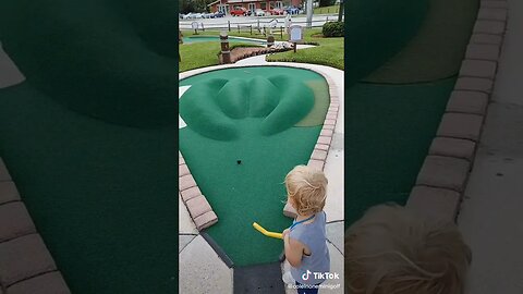 He Really Made A WHOLE IN ONE tiktok coleinoneminigolf