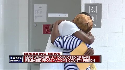 Man wrongfully convicted of rape released from Macomb County prison