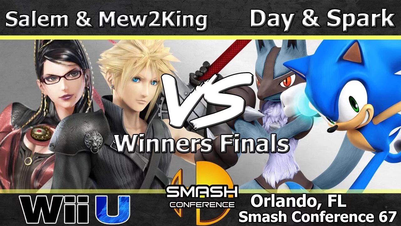 CT|Salem & FOX MVG|Mew2King vs. VexX| Oni Day & Spark - Wii U Doubles Winners Finals - SC:67