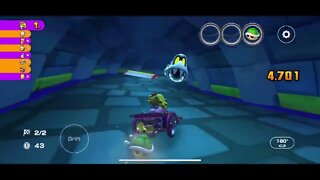 Mario Kart Tour - 3DS Wario Shipyard T Gameplay & OST