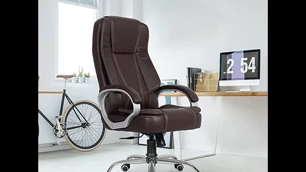 Green Soul: Vienna Premium Leatherette Office Chair, High Back Ergonomic Home Office Execut