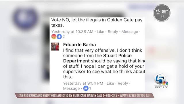 Martin Sales Tax Vote: Police officer's post offends some