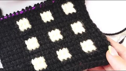 🧶Super Easy Tunisian Crochet Baby Blanket For Beginners