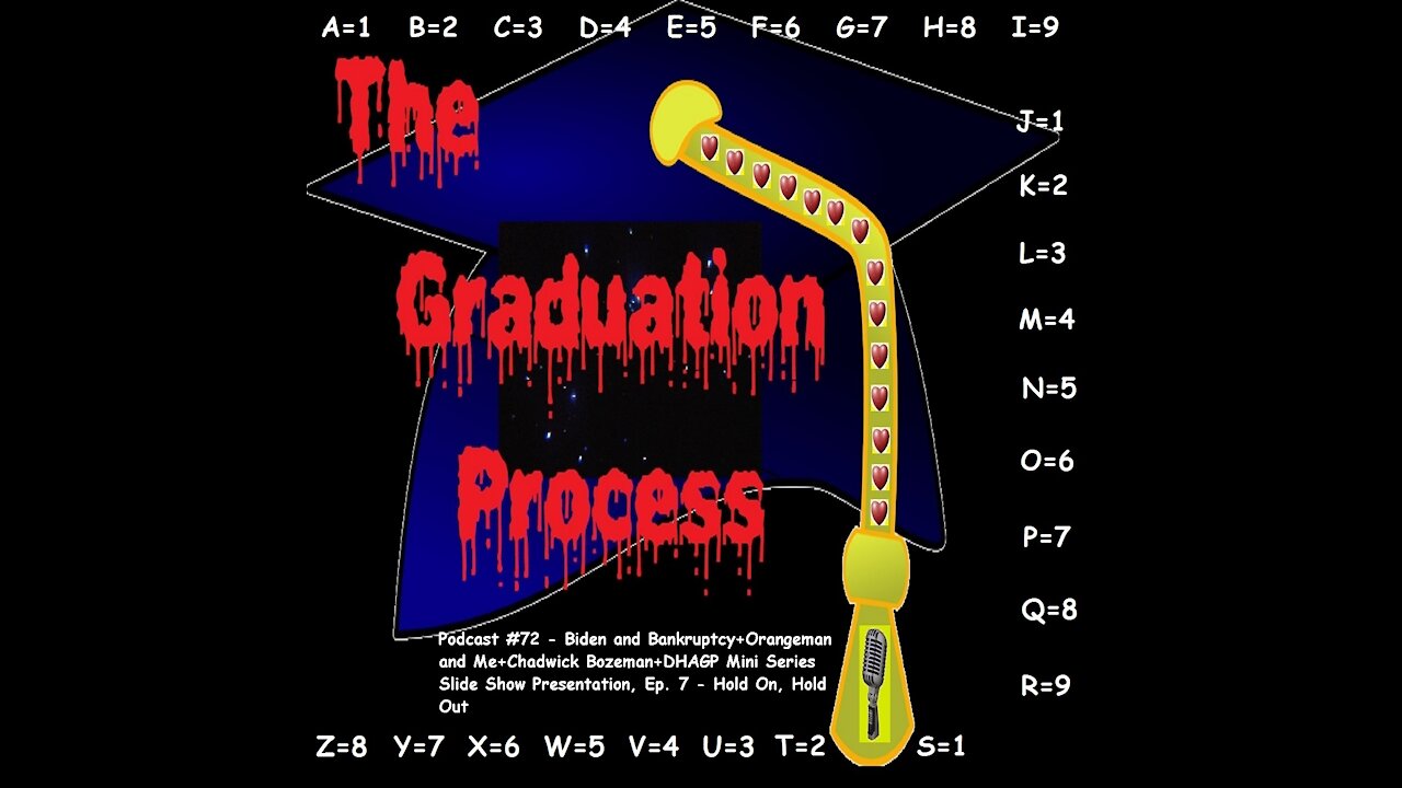 072 The Graduation Process Podcast 72 - Biden and Bankruptcy+Orangeman and Me+Chadwick Bozeman+DHAGP...