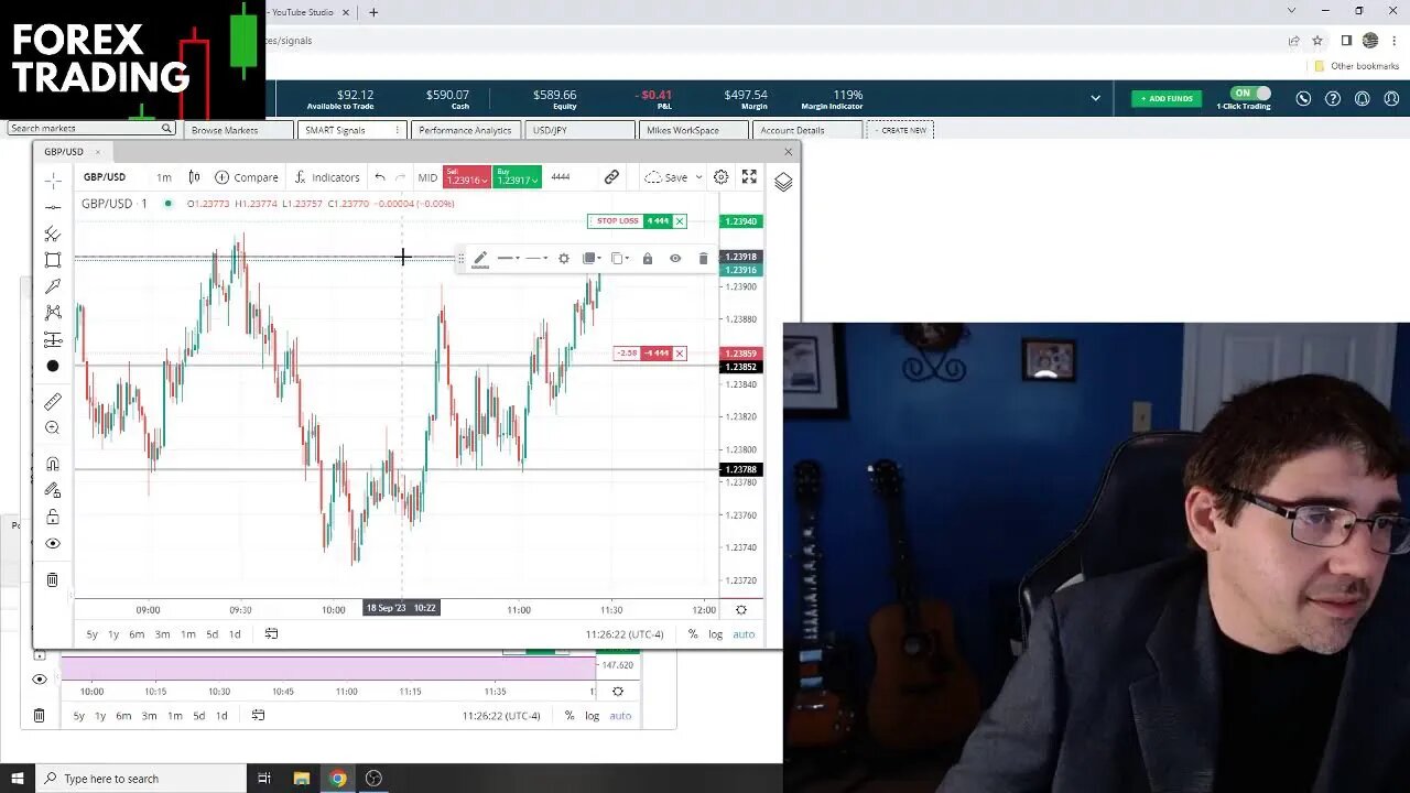 Live Day Trading $500 Account | Forex GBP/USD (0.27% Loss)