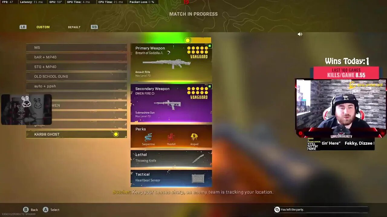Warzone grind using the STG