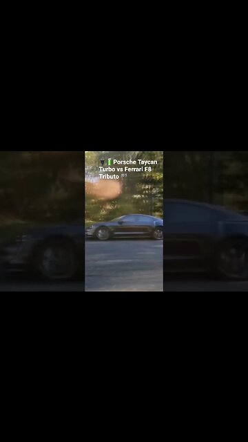 Ferrari F8 Tributo vs Porsche Taycan Turbo #ferrari #f8tributo #taycan #taycanturbo #porsche