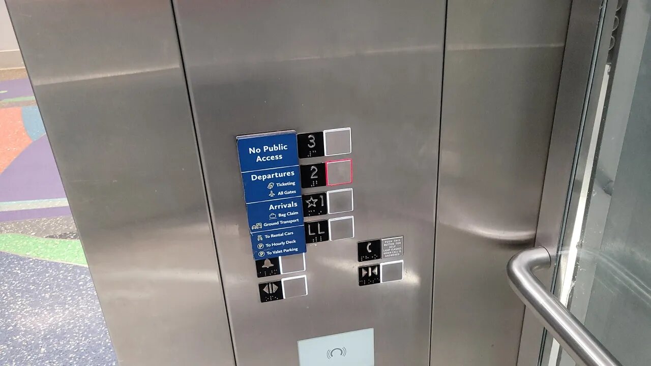 NEW 2022/2023 Schindler 5500 Traction Elevators at Charlotte Douglas Airport (Charlotte, NC)