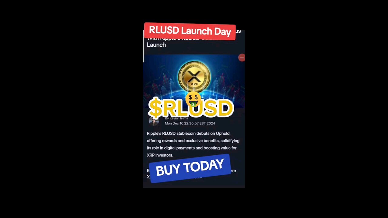 xrp rlusd launch day