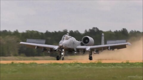 A-10s Operate from Unprepared Landing Strips