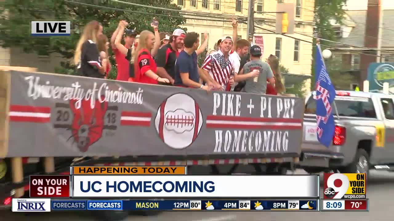 UC's annual homecoming parade comes before UC takes on Tulane