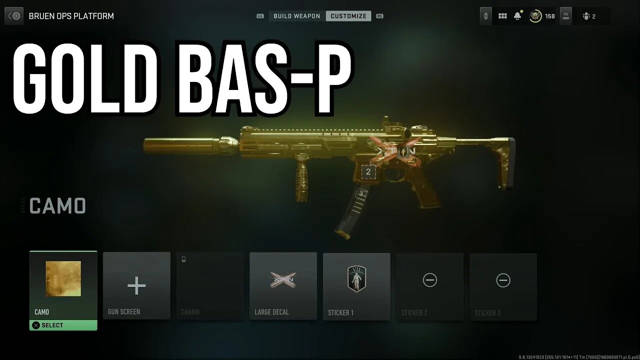 Unlocking GOLD BAS-P SMG in Call of Duty: Modern Warfare II