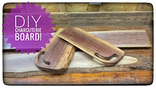 DIY Black Walnut Charcuterie Board!