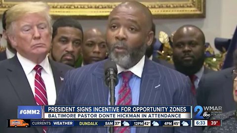 President Donald Trump teams up with Baltimore Pastor to help needy areas across the country.