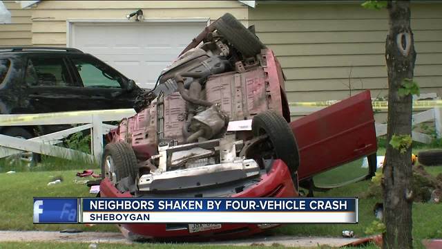 Four-vehicle accident in Sheboygan caused by suspected drunk driver, police say