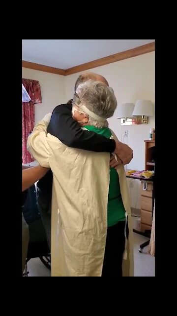 Rick and Teda Henline dance together