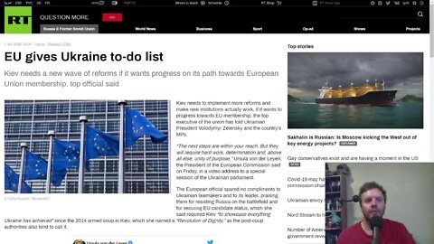 EU gives Ukraine to do list in regards to their eventually becoming EU members