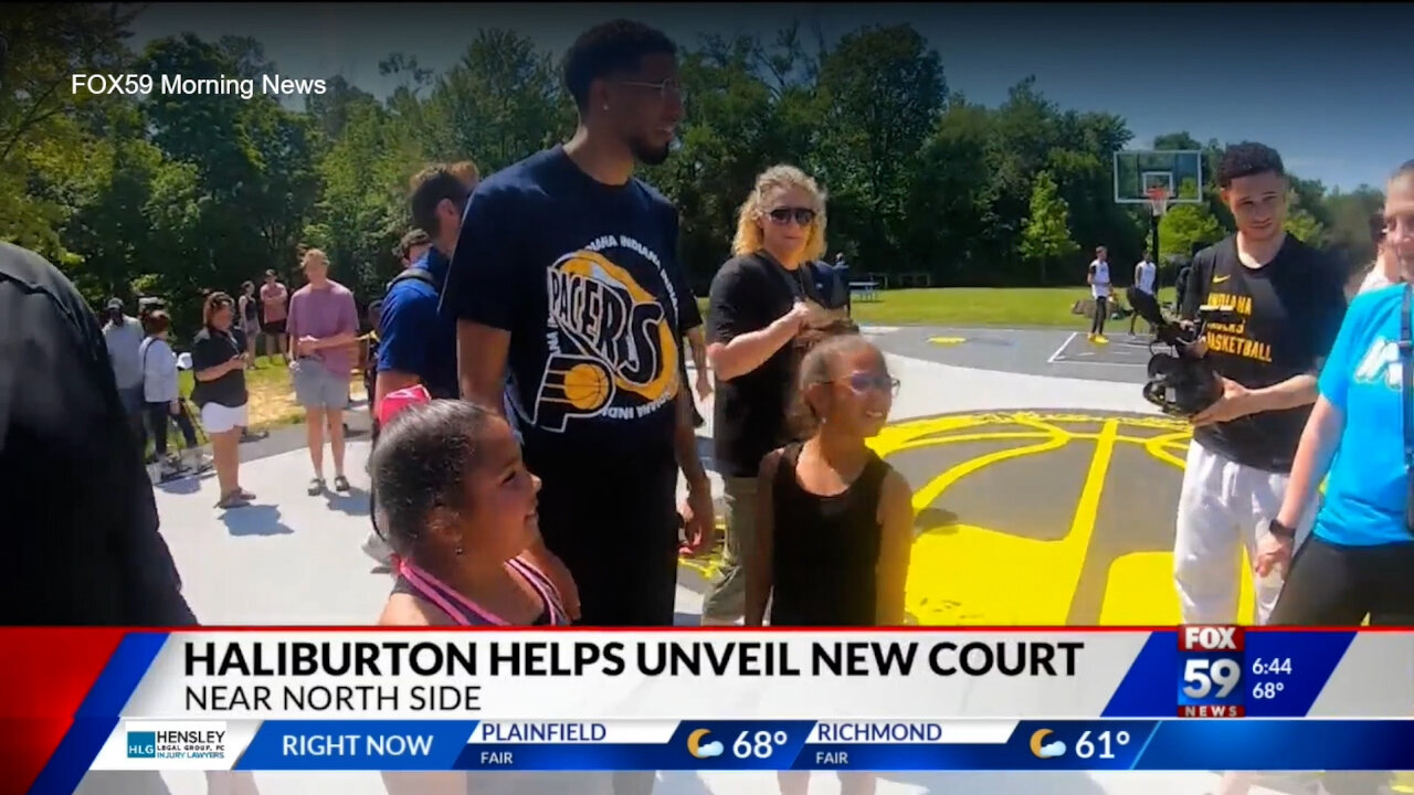 June 15, 2024 - Recap of Tyrese Haliburton Opening Renovated Basketball Court in Indy