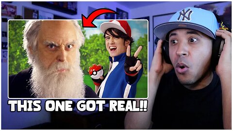 Ash Ketchum vs Charles Darwin | Epic Rap Battles of History (Reaction)