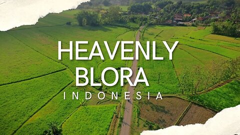 Drone Footage Eksplorasi Pemandangan Desa Kalangan