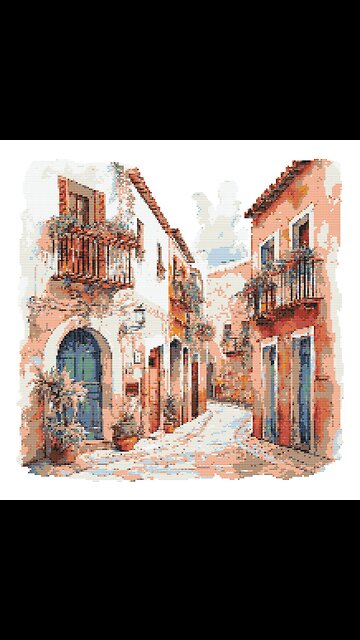 OLD TOWN Cross Stitch Pattern by Welovit | welovit.net | #welovit