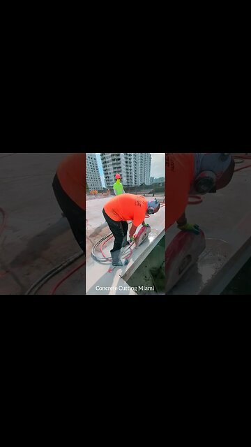 Cutting a second floor parking garage