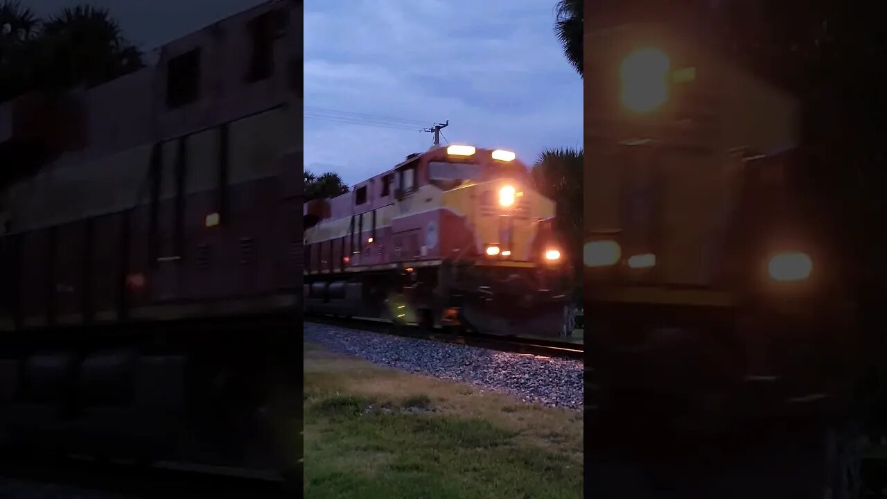 Florida East Coast Railway FEC-206 at Daytona Beach Golf Club July 7 2023 #railfanrob #fec206