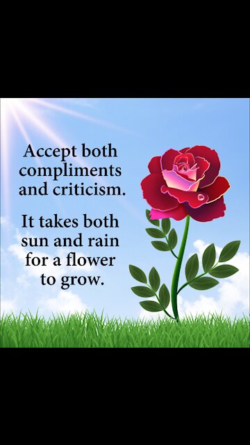 Accept Compliments and Criticism [GMG Originals]