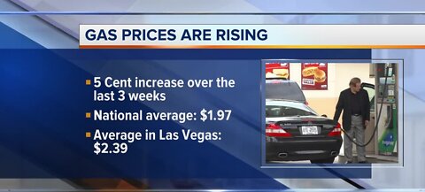 Gas prices are rising