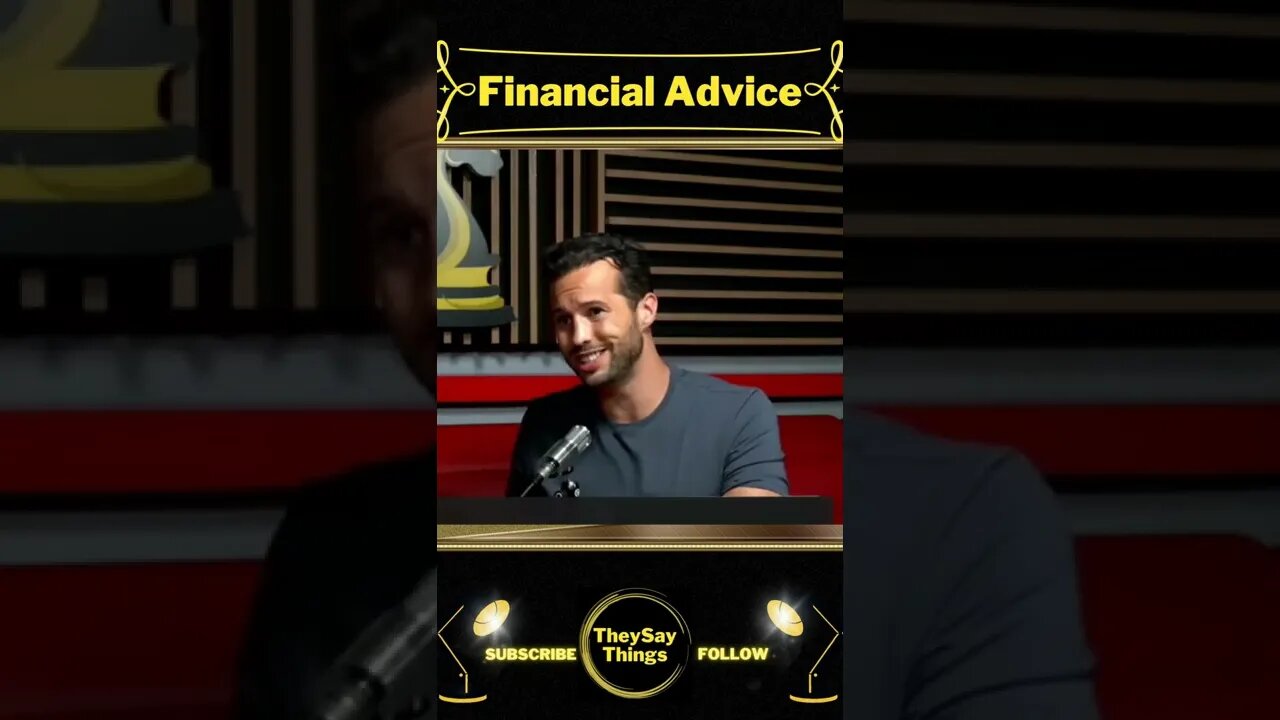 Tristan Tate, Financial Advice