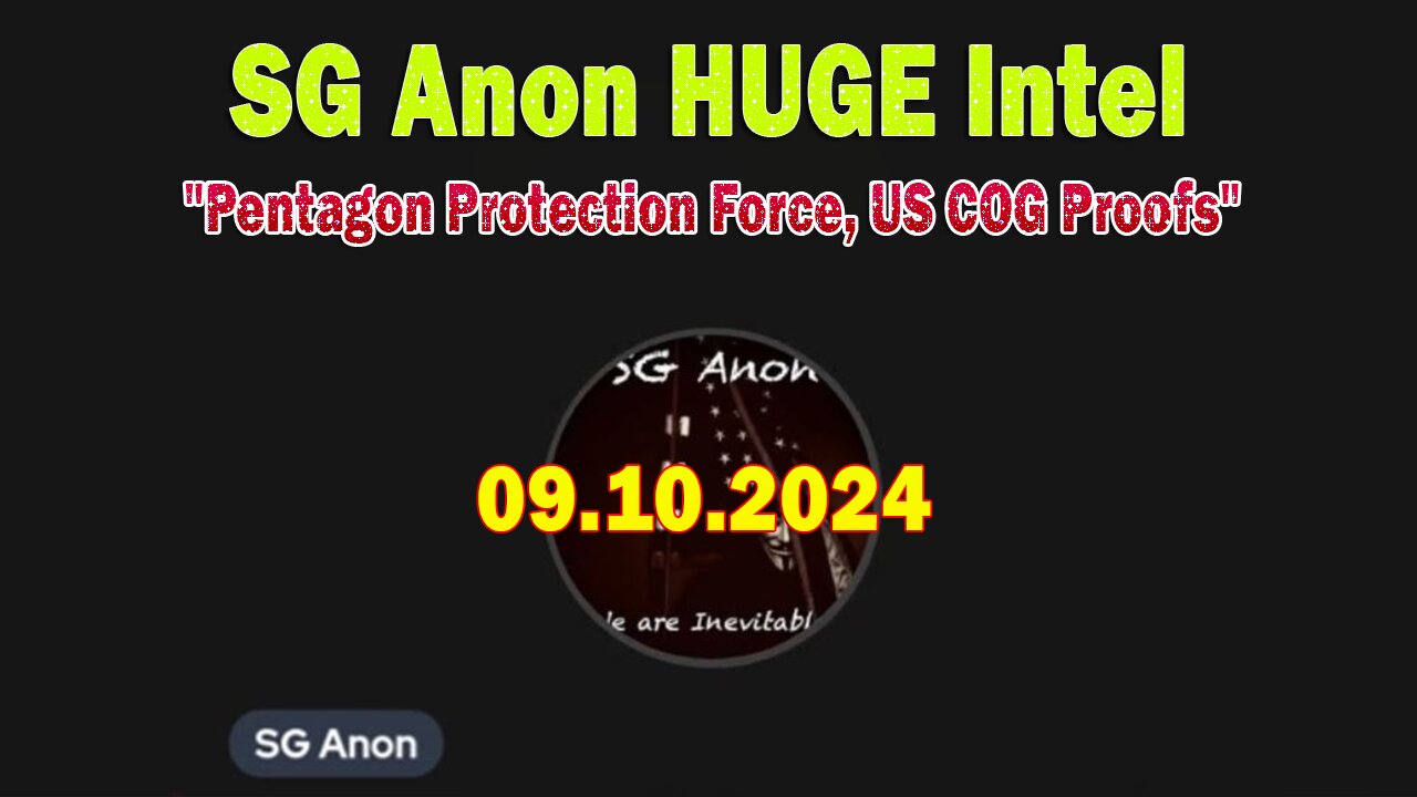 SG Anon HUGE Intel: "Pentagon Protection Force, US COG Proofs"