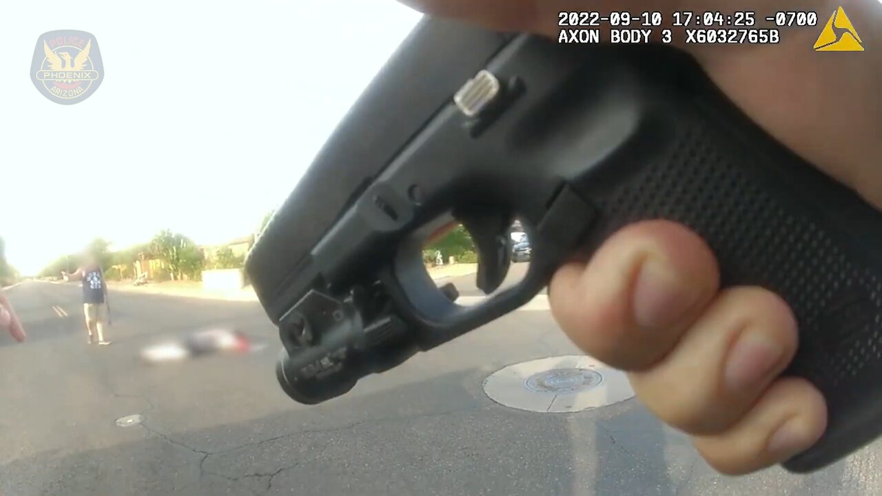 Samurai sword wielding man gets shot in Arizona. Phoenix police fatally shoot Aaron Baughman