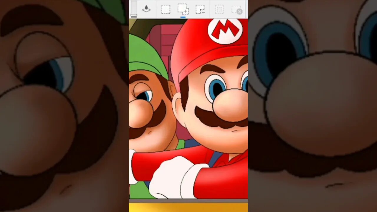 Desenhando o MARIO e LUIGI [LINK] #arte #digitalart #mariobros #game #games #gamer #gameplay #gamers