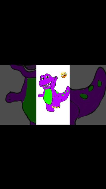 Drawing New Barney 🤣 #drawing #art #barney #newbarney #barneythedinosaur