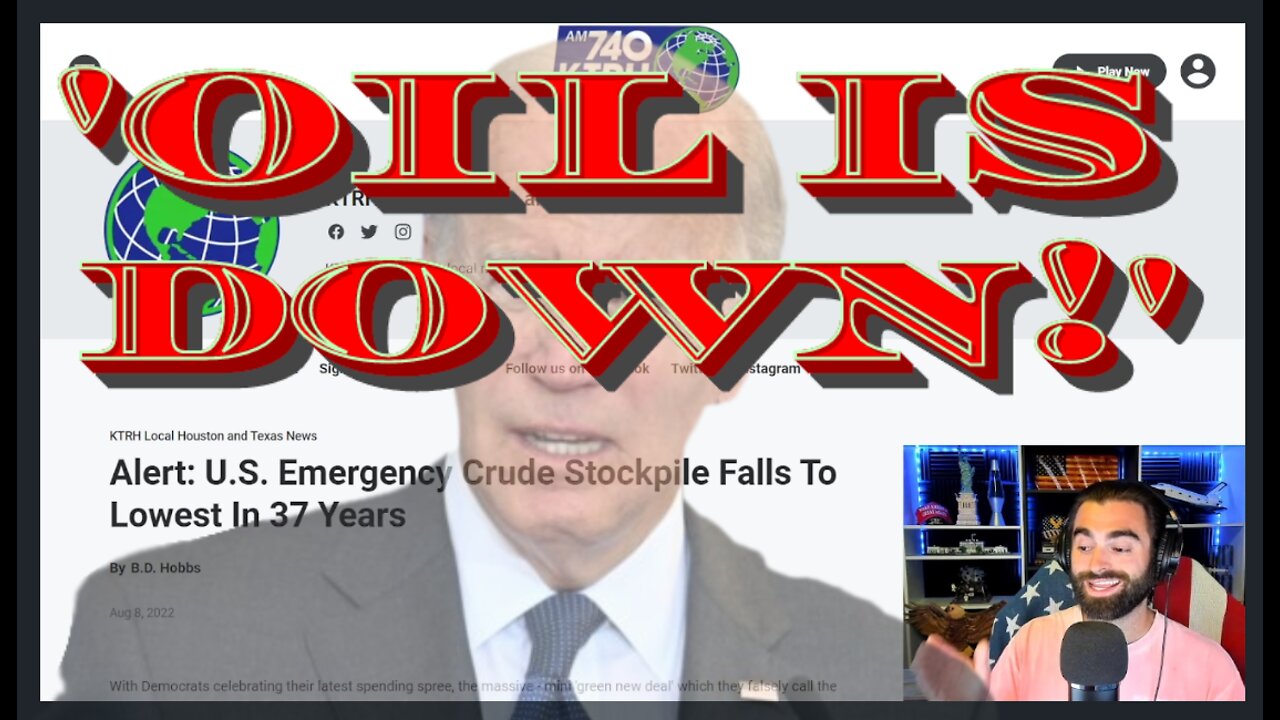 Strategic Petroleum Reserve Now At HISTORIC LOWS After Biden's Sell-Off