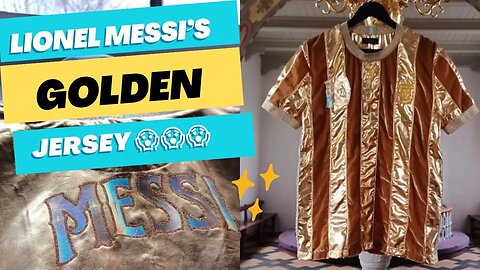 Messi New Golden National Team Jersey