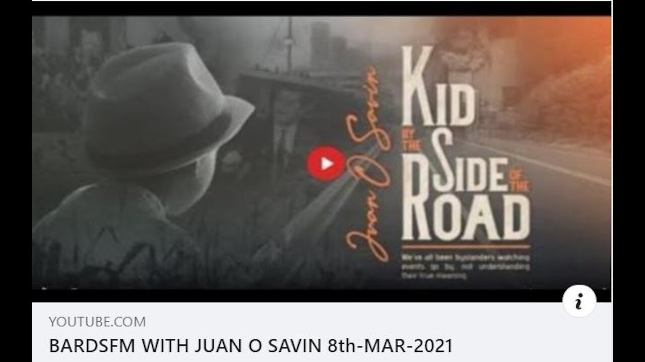 BARDSFM WITH JUAN O'SAVIN - 8th-MAR-2021