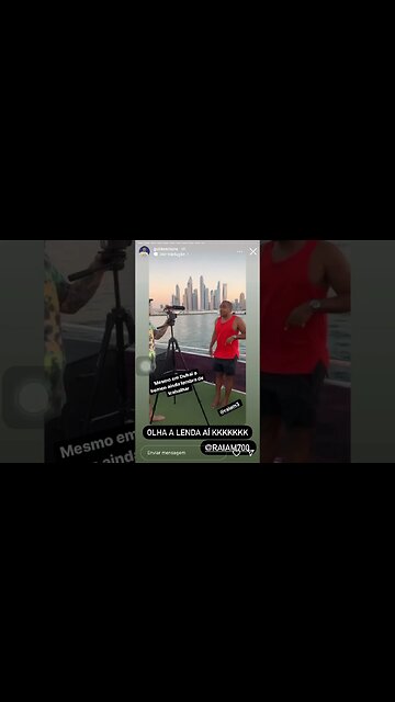 Raiam gravando anúncio | Raiam Santos