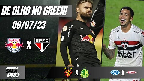 🟢APOSTAS DE FUTEBOL PARA O DIA 09 07 2023 De Olho No Green ⚽