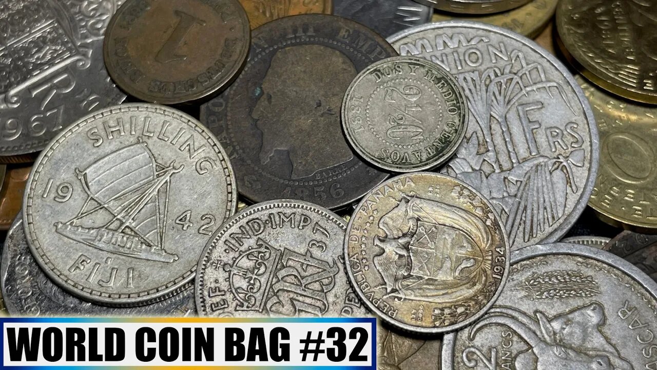 SILVER TRIFECTA (WWII Pacific Coinage) Uncovered Searching Half Pound World Coin Pouch - Bag #32