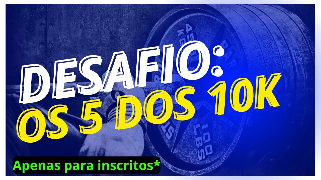 SURPRESA ESPECIAL para os INSCRITOS do canal. Os 5 dos 10k!