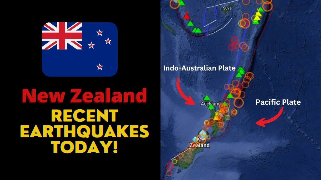 Recent Earthquakes in New Zealand: North Island, South Island