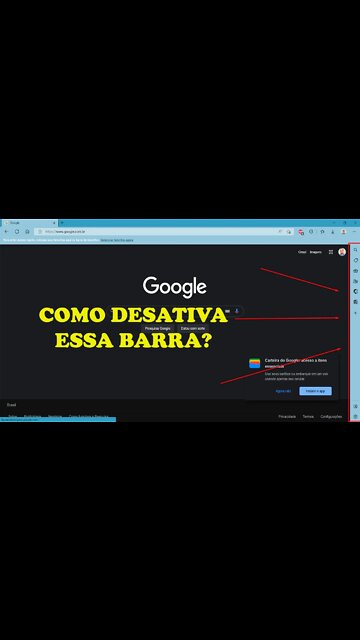 Como DESATIVAR a BARRA LATERAL do EDGE #shorts