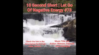 10 Second Short Of Let Go Of Negative Energy | #meditation #shorts #shortsvideo #waterfall #73