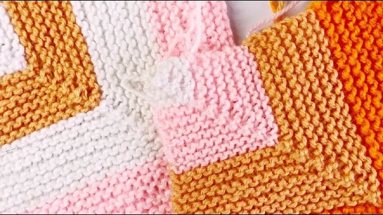 🧶Super Easy Knitting Crochet Baby Blanket For Beginners