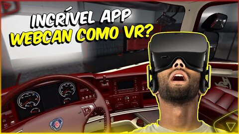 Movimento de Cabeça com WEBCAN testando o FaceTrackIR simulador de VR para ETS2 e ATS