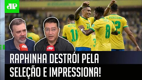 "Raphinha é um MONSTRO! Eu NÃO LEMBRO de NINGUÉM ter feito isso na Seleção!" Veja DEBATE!